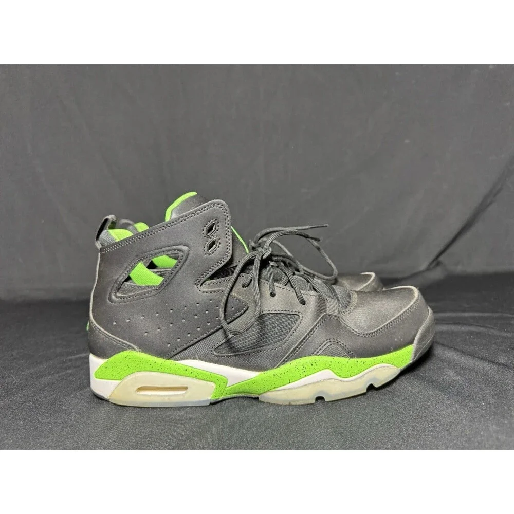 Size 11.5 - Jordan Flight Club 91 Black Green Strike DC7329-003 Pre-Owned Retro